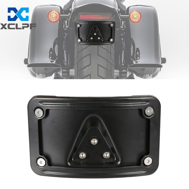 XCLPF XC-W353 Скоба за регистрационна табела за Harley-Davidson с триточков монтаж • Материал: неръждаема стомана • Тип: мотоциклетна скоба • Съвместимост: Harley-Davidson с стандартен 3-болтов монтаж