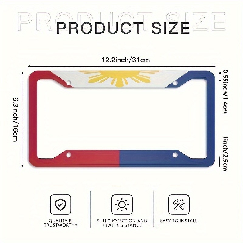 Рамка за регистрационен номер – алуминиева сплав, UV печат, Hy035, съвместим с US модел, Hy02