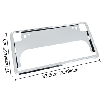 Рамка за регистрационен номер, хромирана, модел LG, за Япония, универсална съвместимост