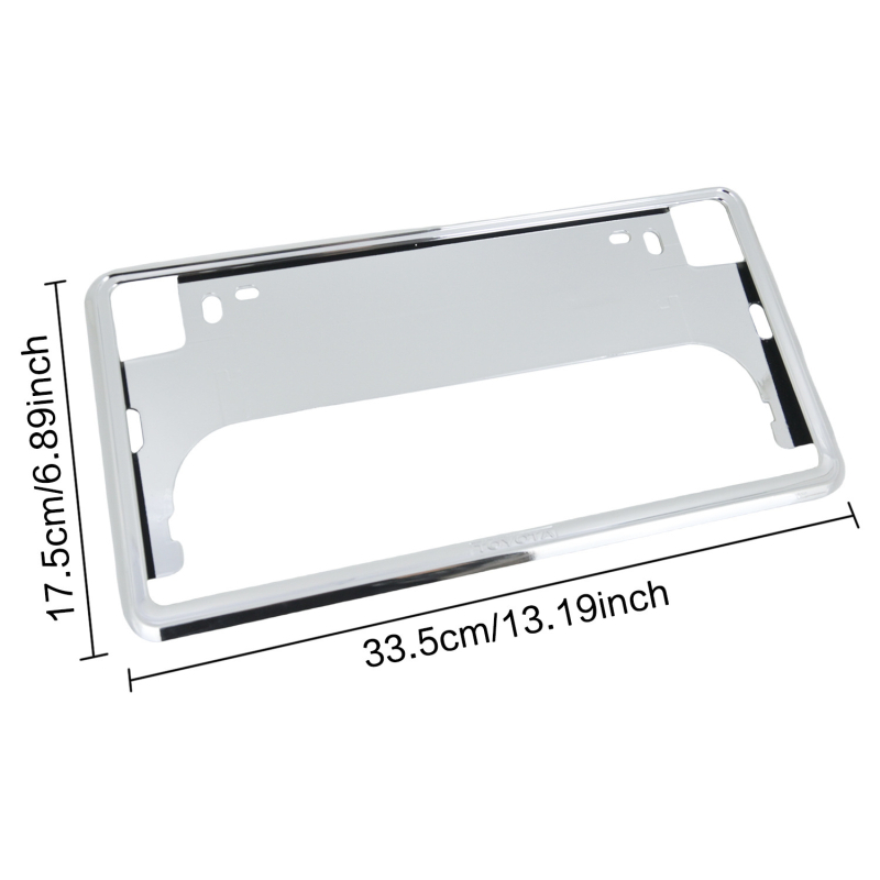 Рамка за регистрационен номер, хромирана, модел LG, за Япония, универсална съвместимост
