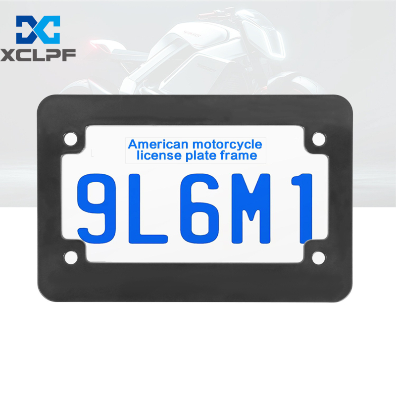 Рамка за регистрационен номер на мотоциклет, американски стандарт — Модел XC-W392-Plastic; Материал: пластмаса; Марка: XCLPF; Съвместимост: мотоциклети