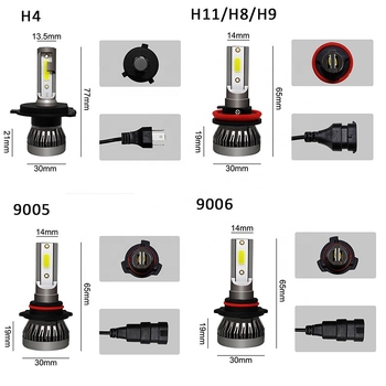 LED automobilska svjetla, mini bez ventilatora za maglu, 26W, 9–32V, 6000 lm, IP68, aluminij, DOB LED, 30 000 h