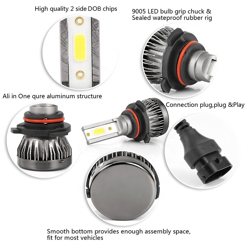 LED automobilska svjetla, mini bez ventilatora za maglu, 26W, 9–32V, 6000 lm, IP68, aluminij, DOB LED, 30 000 h
