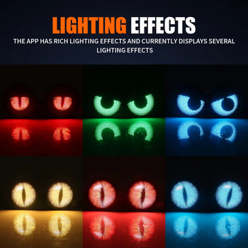 Prednja LED magla svjetla s dinamičkim anđeoskim očima, LED ambijentalno osvjetljenje, Bluetooth aplikacija, DIY zaslon (20W, 12–24V, LED, XC–ZST89, univerzalno)