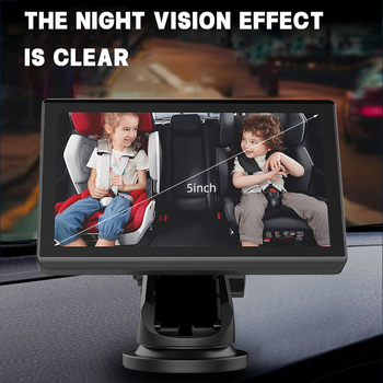 Κάμερα παρακολούθησης μωρού πίσω κάθισμα αυτοκινήτου, 1080P, καθολική συμβατότητα, ABS περίβλημα, τροφοδοσία 5V