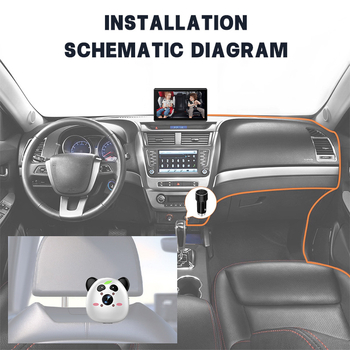 Κάμερα παρακολούθησης μωρού πίσω κάθισμα αυτοκινήτου, 1080P, καθολική συμβατότητα, ABS περίβλημα, τροφοδοσία 5V