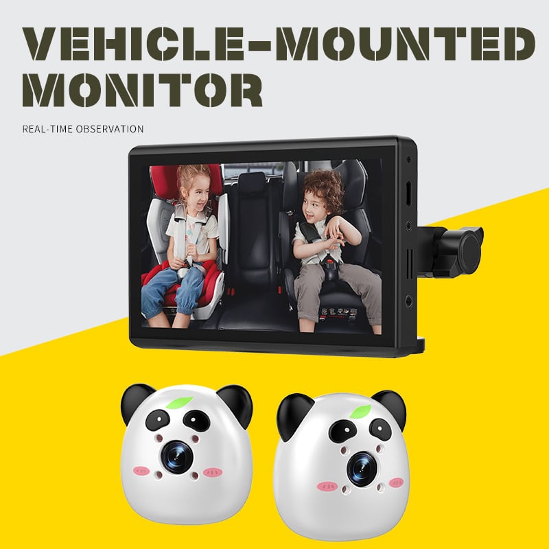 Κάμερα παρακολούθησης μωρού πίσω κάθισμα αυτοκινήτου, 1080P, καθολική συμβατότητα, ABS περίβλημα, τροφοδοσία 5V