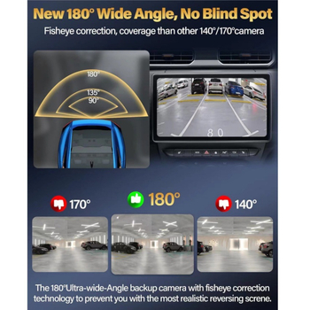 Γενική κάμερα οπισθοπορείας αυτοκινήτου, 1080P/720P, νυχτερινή όραση, IP68 αδιάβροχο, τροφοδοσία 12V, σήμα CVBS/AHD