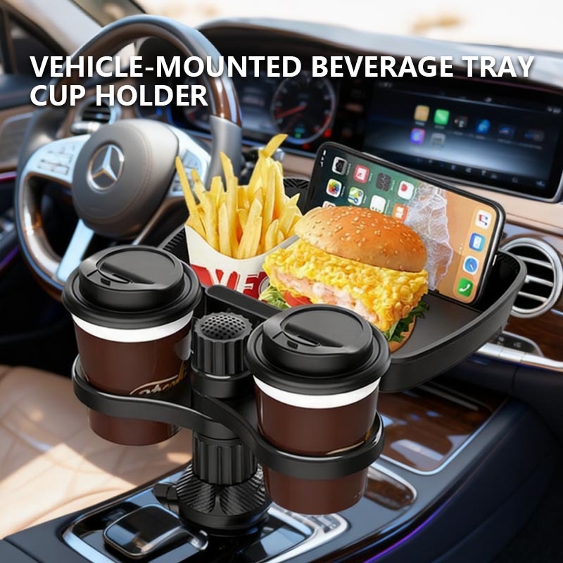 Automobilski dio za jelo s držačem čaše i skladištenjem napitaka (ABS, Model B05, pozicija čaše, razvrstano skladištenje)