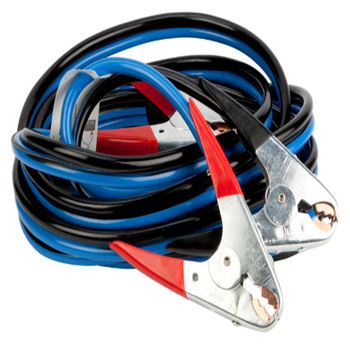 Ārkārtas automašīnas iedarbināšanas kabelis, smagi akumulatora klemji, 150 A, tīrs vara