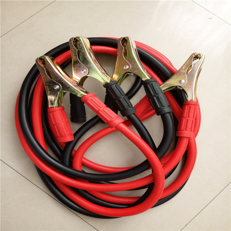 Ārkārtas automašīnas iedarbināšanas kabelis, smagi akumulatora klemji, 150 A, tīrs vara