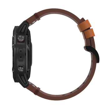 Ādas siksna Garmin Fenix 8/7/6x/935/945 ar ātru atvienošanu un reljefa tekstūru