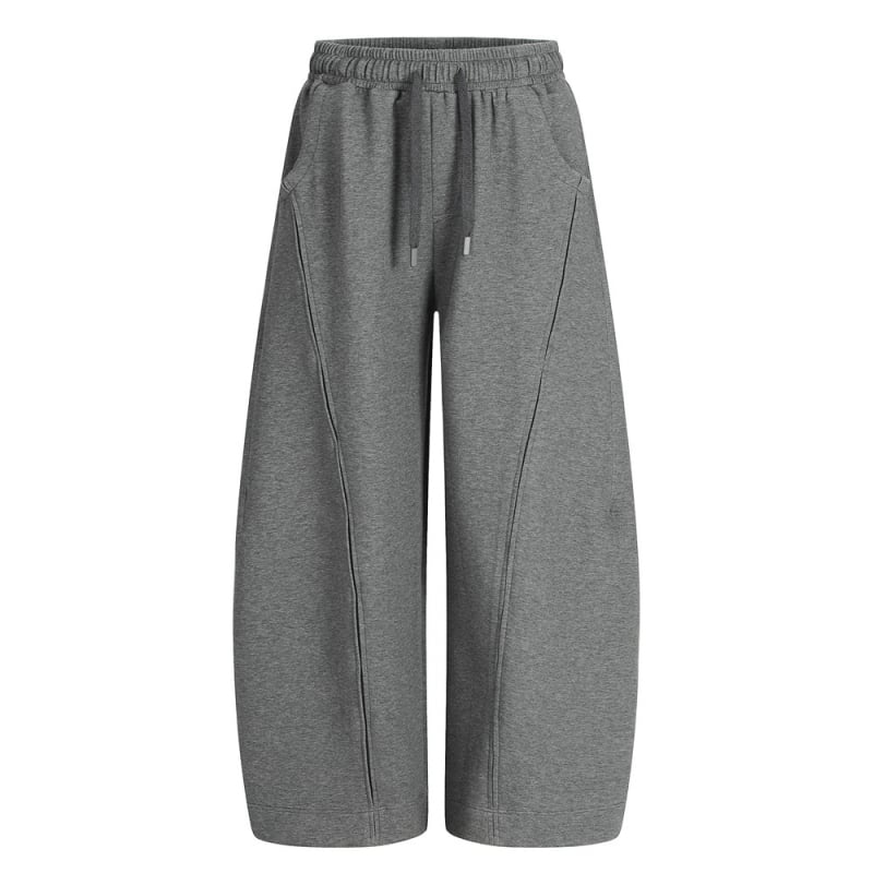 Muške casual hlače, opuštenog kroja, široke nogavice, pojas sa vezicom, zatvarač, debeli materijal, jesen, ulični stil