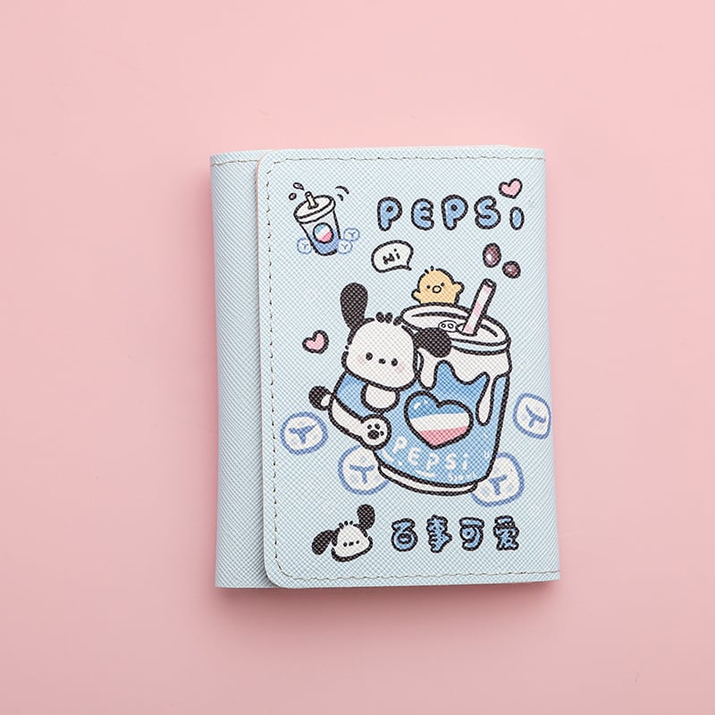 PU nahast münte rahakott anime motiiviga, linnaline minimalistlik stiil, unisex, hingav, veekindel, ülilihtne