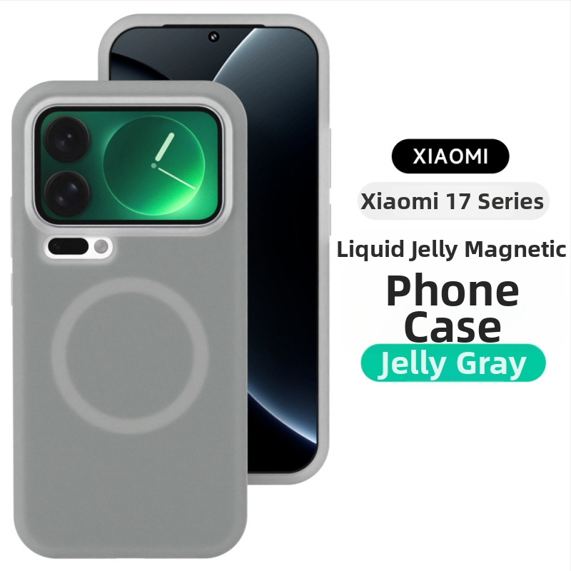 Carcasă magnetică din silicon lichid pentru Xiaomi 17 Pro Max – acoperire completă, finisaj mat, stil minimalist, anti-cădere