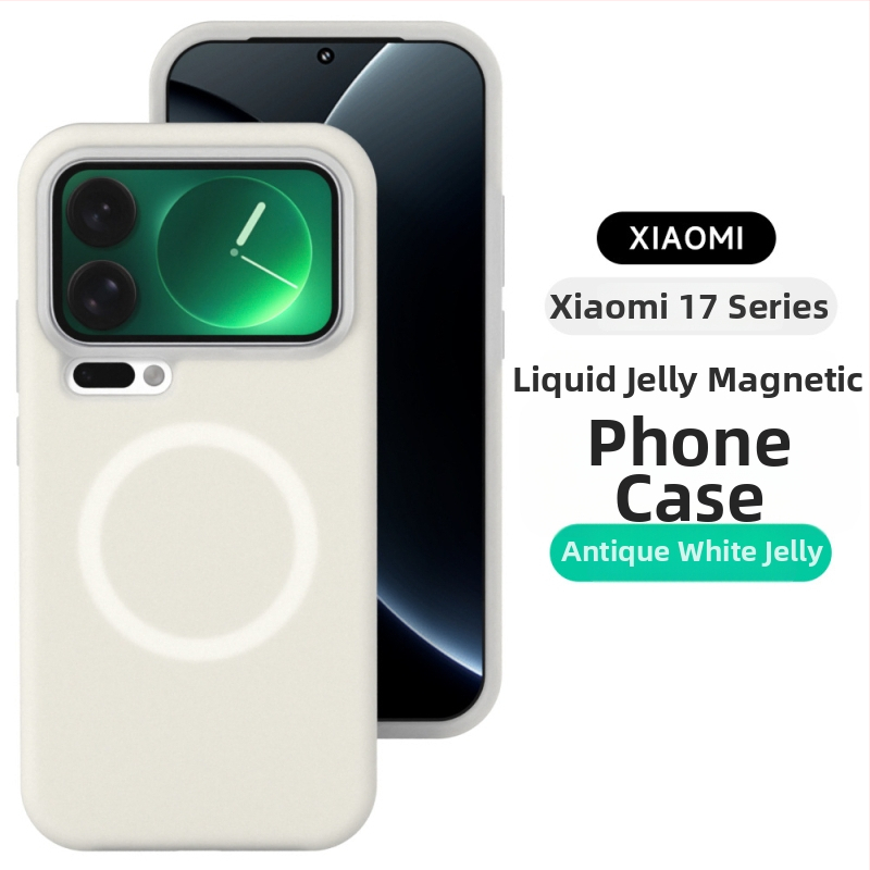 Magnetické puzdro z tekutého silikónu pre Xiaomi – ochrana proti pádu, matný povrch, plná ochrana, minimalistický štýl