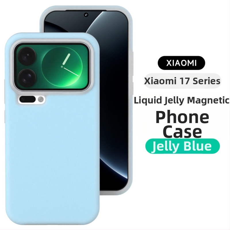 Magnetické puzdro z tekutého silikónu pre Xiaomi – ochrana proti pádu, matný povrch, plná ochrana, minimalistický štýl