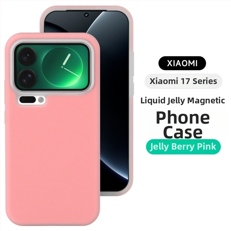 Magnetické puzdro z tekutého silikónu pre Xiaomi – ochrana proti pádu, matný povrch, plná ochrana, minimalistický štýl