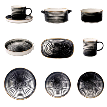 Скандинавски керамичен сервиз за хранене — ръчно изработен и персонализиран комплект съдове