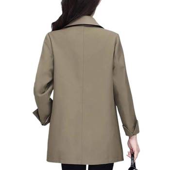 Luksuzni ženski trench coat za sitnu figuru, 2025 proljeće-jesen, slobodan kroj, casual stil