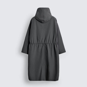 Z Brand 2025 Jesensko-zima muški dugi parka kaput, radni stil, casual, zatvarač sprijeda, jednobojni poliester 9621905