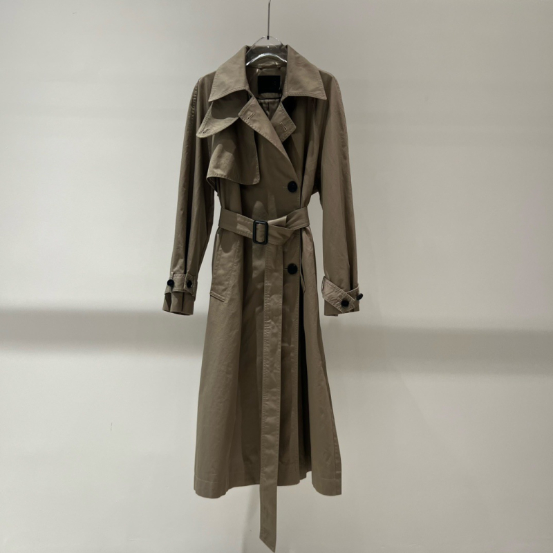 Ženska windbreaker jakna srednje duljine, ovratnik u stilu sakoa, jednostruko kopčanje, glavni materijal 70-80%