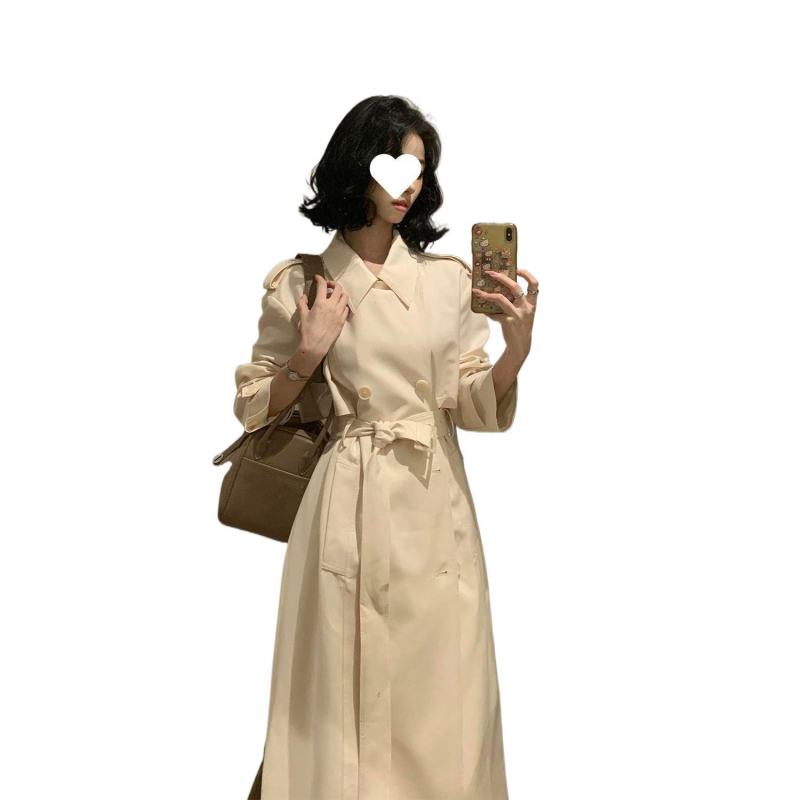 Jakna s A-siluetom, srednja duljina, polo ovratnik, poliester