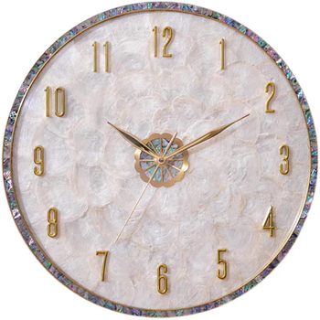 Ρολόι τοίχου μοντέρνου στυλ, μηχανισμός Quartz, τροφοδοσία με μπαταρία, μονόπλευρο, μεταλλικό περίβλημα, PVC καντράν (κατάλληλο για σαλόνι)