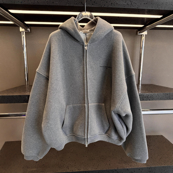 Dámska mikina s kapucňou a zipsom, fleecová podšívka, voľný strih, potlač písmen/čísl, 95% bavlna, jesenné vydanie 2025