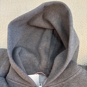 Dámska mikina s kapucňou a zipsom, fleecová podšívka, voľný strih, potlač písmen/čísl, 95% bavlna, jesenné vydanie 2025