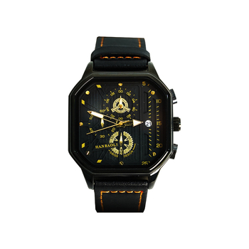 Muški kvarcni sat, vodootporan 30M, 42 mm cifernik, kvadratno kućište, metalno kućište
