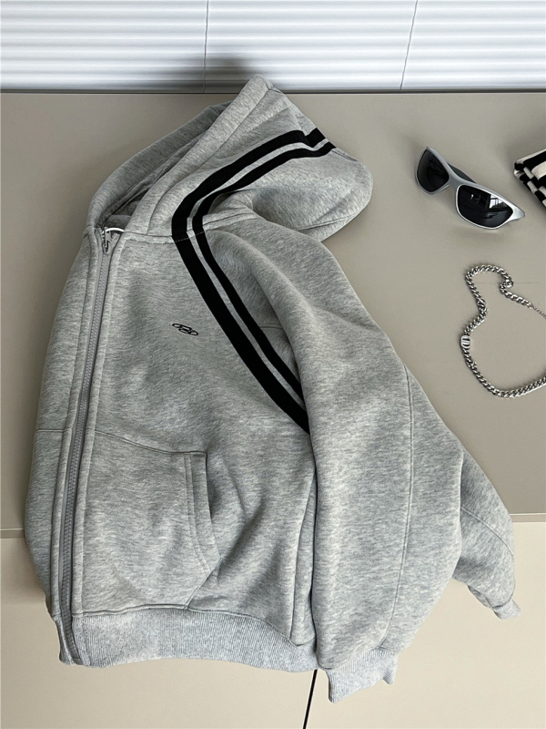 Dječja jakna s kapuljačom i zatvaračem, korejskog stila, debela za zimu, okrugli ovratnik