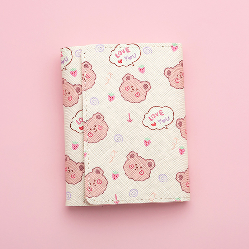 PU anyagú pénztárca, anime és rajzfilm minta, városi minimalist stílus, uniszex, 2024 tavaszi kiadás.