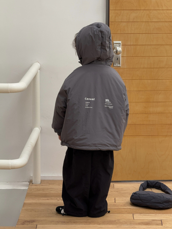 Dječja zimska jakna s kapuljom, zatvarač, debela pamucna tkanina, pamucna podstava, uzrast 3–8 godina