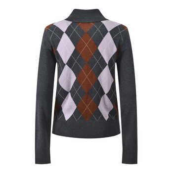 Elegantni pleteni džemper za gradsko putovanje s dugim rukavima, standardan kroj, duljina odjeće 50–65 cm, jesen 2025, pleteni materijal: 8% vuna, 20% najlon, 25% akril, 47% ostalo