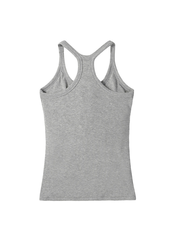 Camisole top s jastučićem za grudi - uski kroj, kratka duljina 40–50 cm, pamuk-viskozna smjesa 30–50% svakog dijela, naramenice nisu uklonjive, za odrasle žene