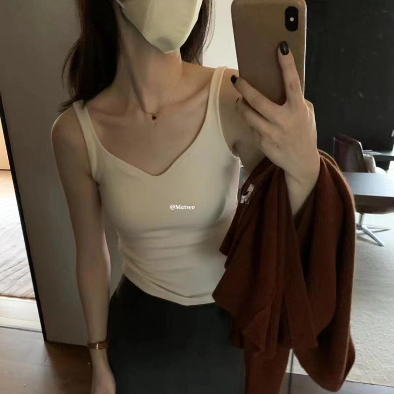 Θερμική γιλέκα με ενσωματωμένες θήκες στήθους και μαξιλάρι, χωρίς ραφές, κολάρο γλάρου, βελούδινη επένδυση, πολυεστερικό ύφασμα, μεσαίο βάρος