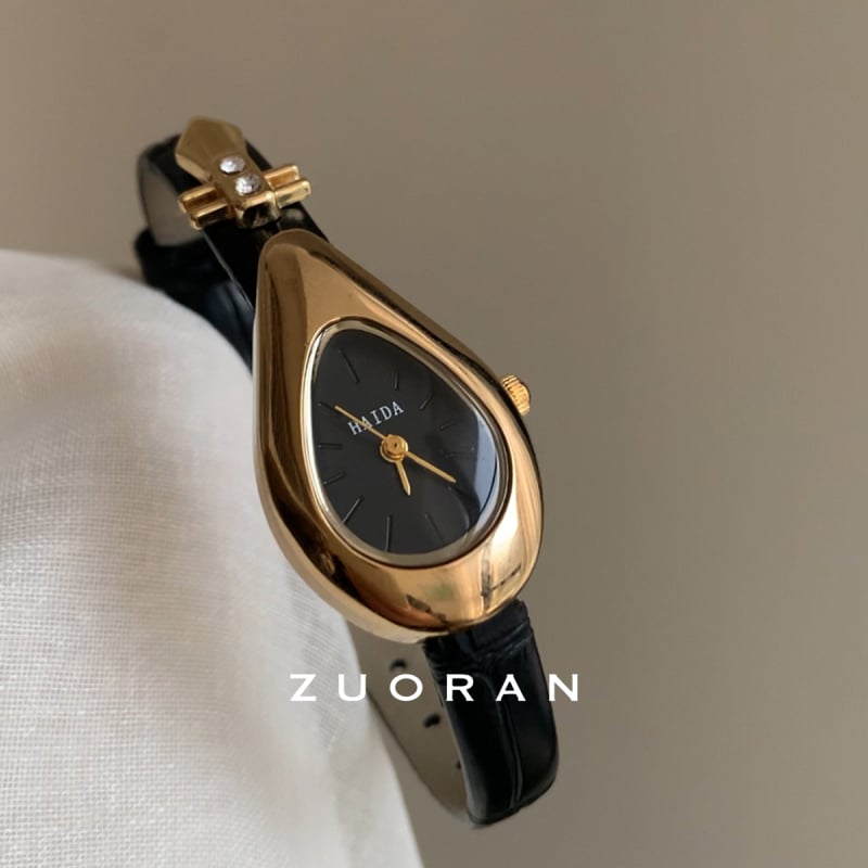 Ceas de damă fashion cu cadran inspirat de Pipa și design în stil național; cuarț (Miyota, Japonia), rezistență la apă 30m, cadran rotund, carcasă din metal, curea din aliaj.