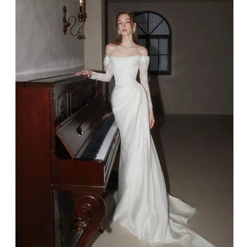 Vjenčana haljina s jednim ramenom, čipkasta, mini duljina, A-linija, bez rukava