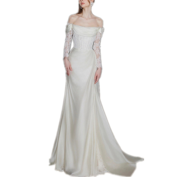 Vjenčana haljina s jednim ramenom, čipkasta, mini duljina, A-linija, bez rukava