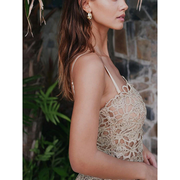 Haljina s naramenicama, prilagođeni siluetu kukova, duga, bez rukava, poliester, struk srednje visine