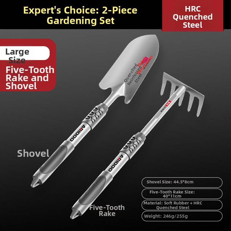 Airuidun Dārza lāpsta – triju daļu komplekts ziedu stādīšanai, augsnes rakšanai, dārzeņu stādīšanai un augsnes atslābināšanai