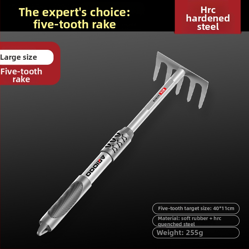 Airuidun Trīsdaļīgs dārza instrumentu komplekts stādīšanai ziediem un dārzeņiem, rakšana un ravēšana