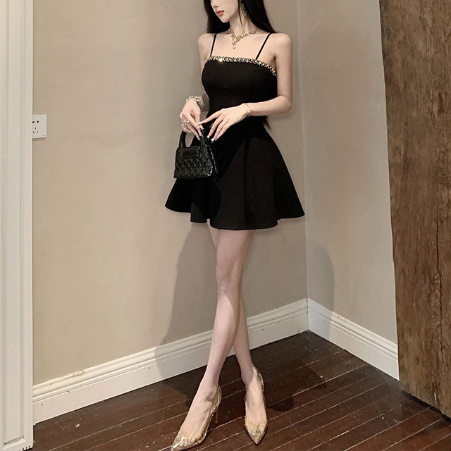 Večernja haljina A-linije, naramenica (sling style), bez rukava, off-shoulder izrez, poliester