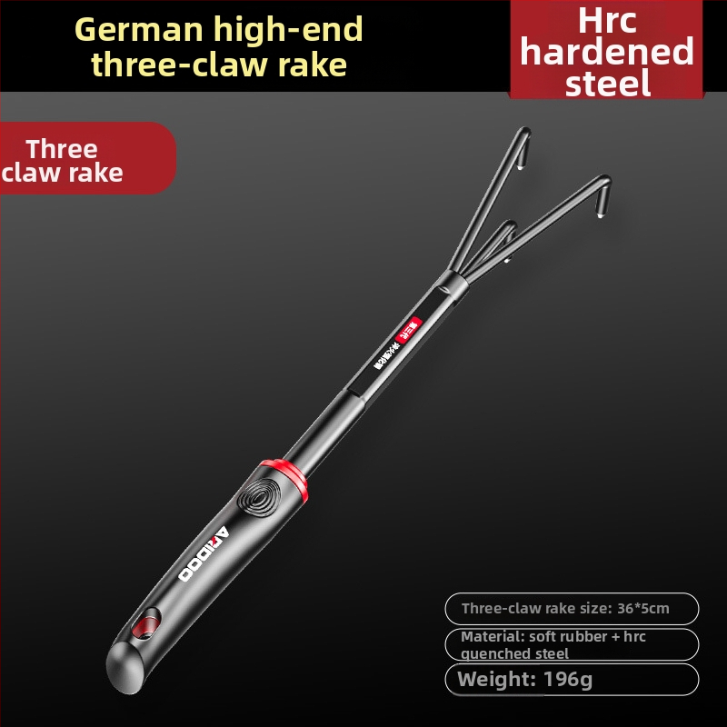 Airuidun lopată de grădină — set de trei piese pentru plantarea florilor și legumelor, afânarea solului, îndepărtarea buruienilor și cultivarea în ghivece