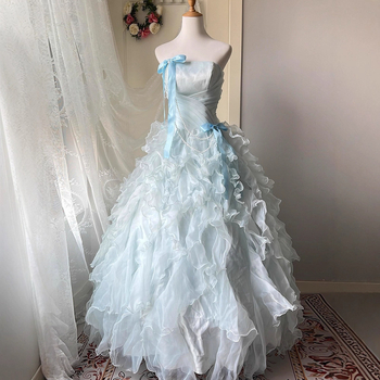 Rochie de seară fără mâneci, lungă, talie la mijloc, pentru ceremonie de majorat