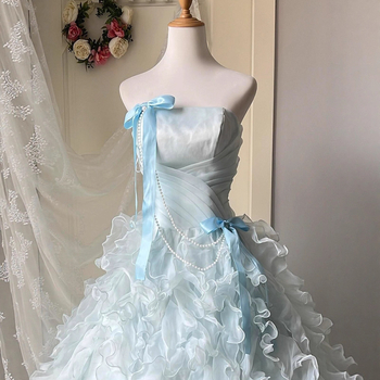 Rochie de seară fără mâneci, lungă, talie la mijloc, pentru ceremonie de majorat