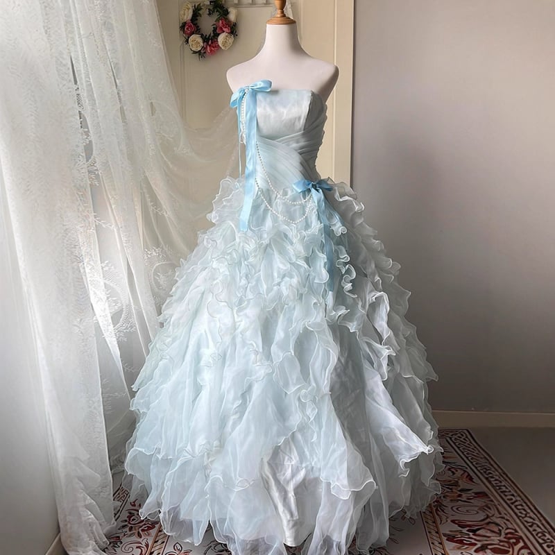 Rochie de seară fără mâneci, lungă, talie la mijloc, pentru ceremonie de majorat