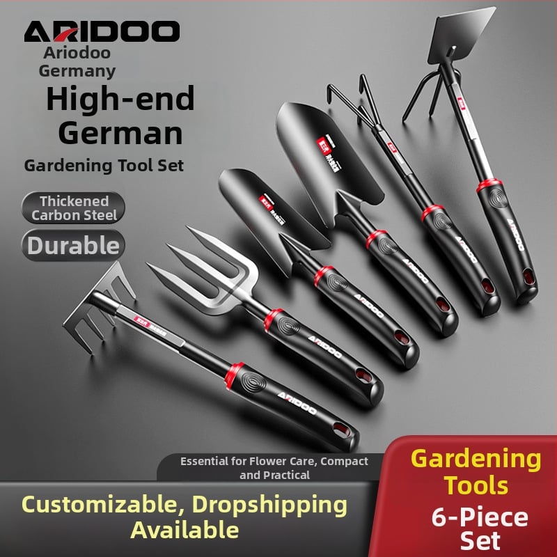 Kertészeti lapát – Airuidun, 3 darabos készlet virágok és zöldségek ültetéséhez, föld ásásához és lazításához, gyomláláshoz