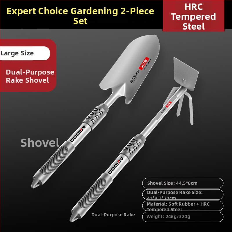 Kertészeti lapát – Airuidun, 3 darabos készlet virágok és zöldségek ültetéséhez, föld ásásához és lazításához, gyomláláshoz